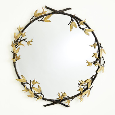 Global Views Bamboo Mirror - Bronze