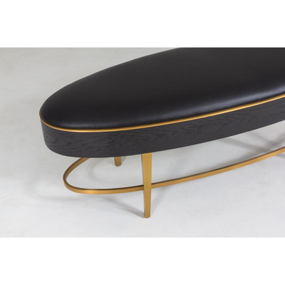 Global Views Ellipse Bench - Ebony