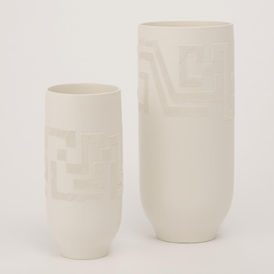 Studio A Chaco Vase - Matte White - Sm