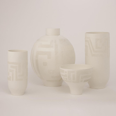 Chaco Vase - Matte White - Sm