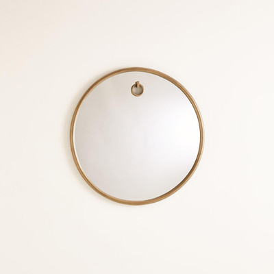 Studio A Exposed Mirror - Antique Brass - Sm