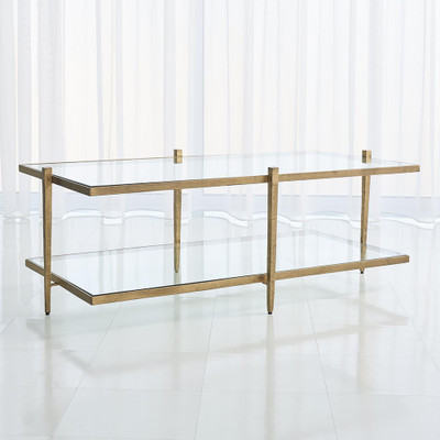 Studio A Laforge Cocktail Table - Antique Gold