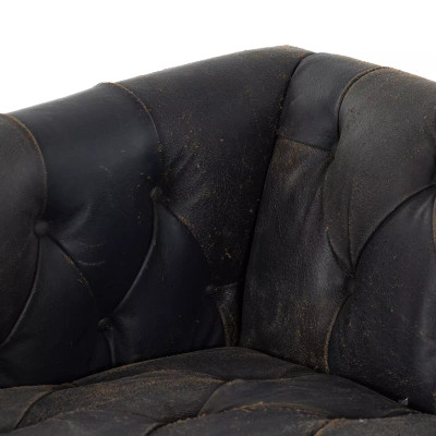 Four Hands Maxx Sofa - Destroyed Black - 95"