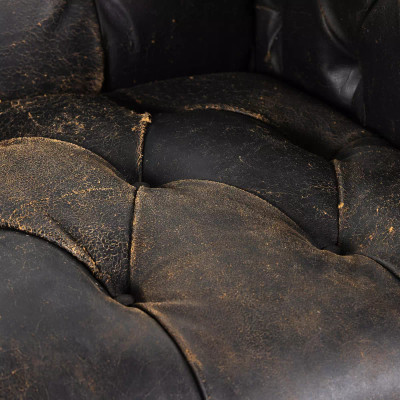 Four Hands Maxx Sofa - Destroyed Black - 95"