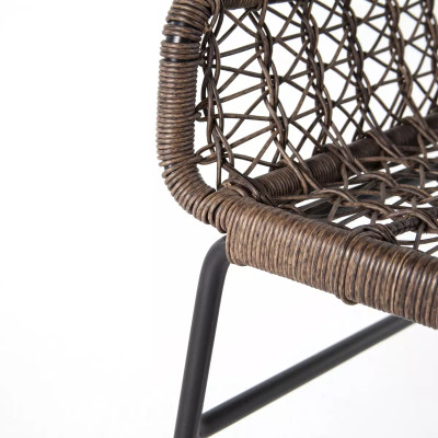Four Hands Bandera Outdoor Woven Dining Chair - Distressed Grey