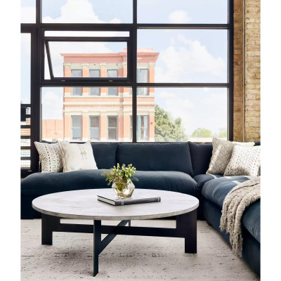 Four Hands BYO: Grant Sectional - Corner Piece - Henry Charcoal (Closeout)