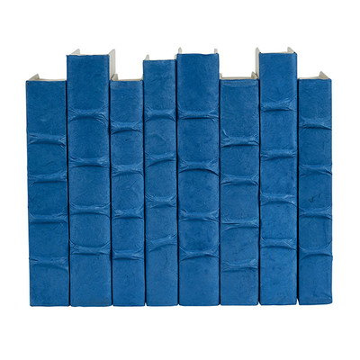 E Lawrence Turquoise Parchment Bound Books