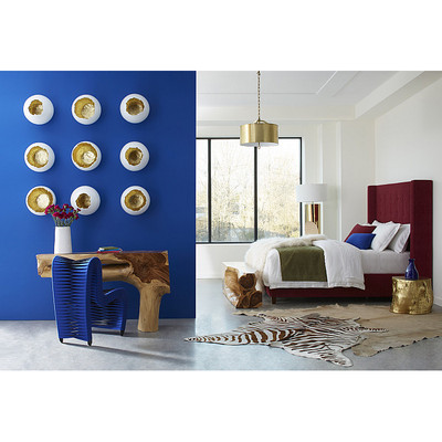 Phillips Collection Seat Belt Dining Chair, Blue/Black