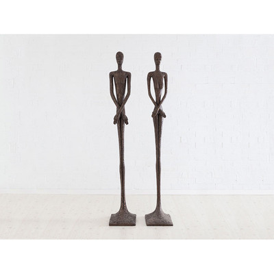 Phillips Collection Skinny Female Sculpture, Bronze