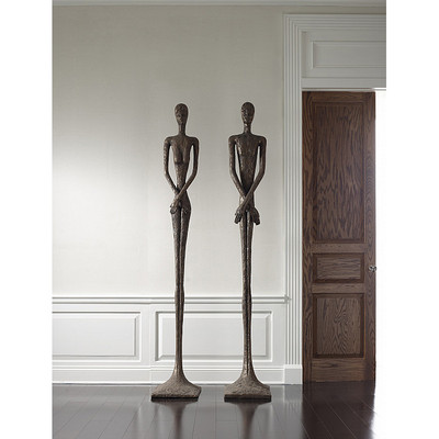 Phillips Collection Skinny Male Sculpture, Bronze