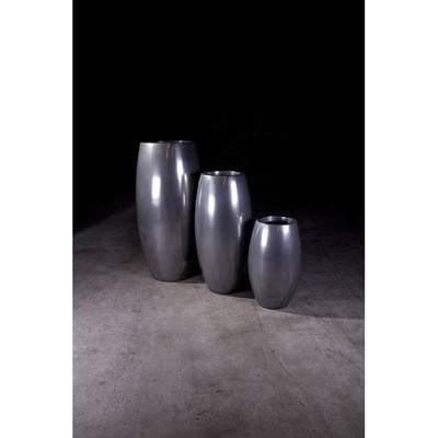 Phillips Collection Elonga Planter, Polished Aluminum, LG