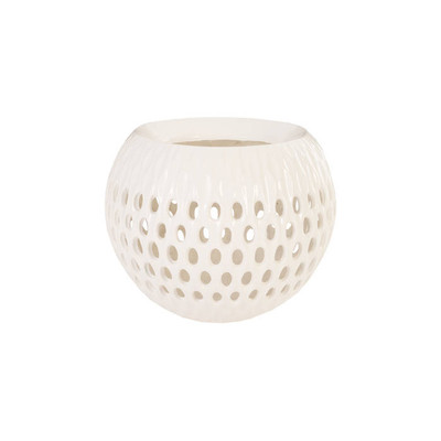 Phillips Collection Breathe Planter, Gel Coat White