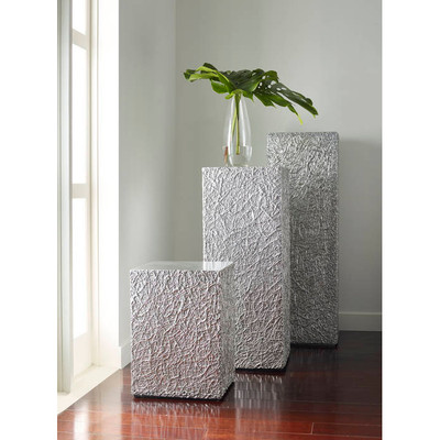 Phillips Collection String Theory Pedestal, Silver Leaf, LG