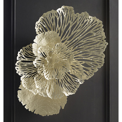 Phillips Collection Flower Wall Art, Ivory, MD