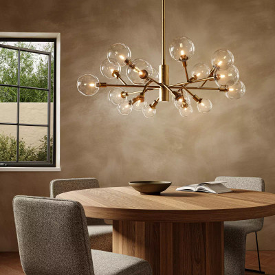Four Hands Pellman Chandelier - Matte Brass