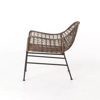 Four Hands Bandera Outdoor Woven Club Chair - Distressed Grey