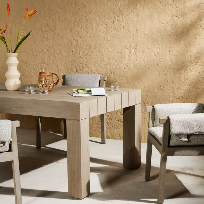 Four Hands Sonora Outdoor Dining Table - Weathered Grey