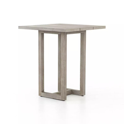 Four Hands Stapleton Square Outdoor Bar Table - Grey