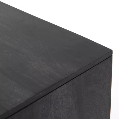 Four Hands Carmel Media Console - Black Wash (Closeout)