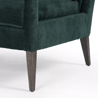 Four Hands Olson Chair - Emerald Worn Velvet (Closeout)