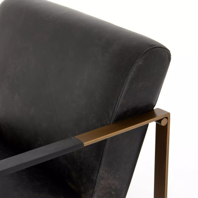 Four Hands Jules Chair - Rialto Ebony