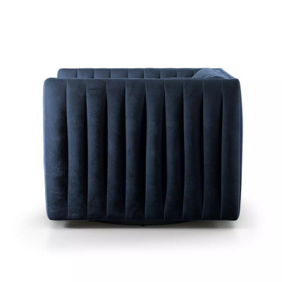 Four Hands Augustine Swivel Chair - Sapphire Navy