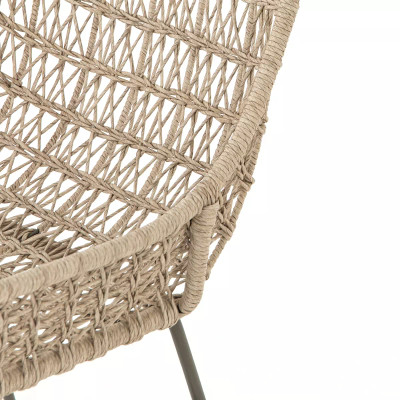 Four Hands Bandera Outdoor Woven Dining Chair - Vintage White