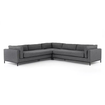 Four Hands Grammercy 3 - Piece Sectional - Bennett Charcoal (Closeout)