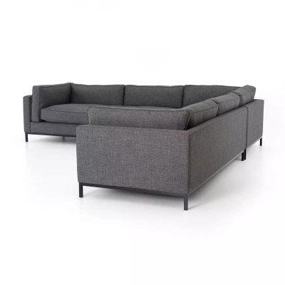 Four Hands Grammercy 3 - Piece Sectional - Bennett Charcoal (Closeout)