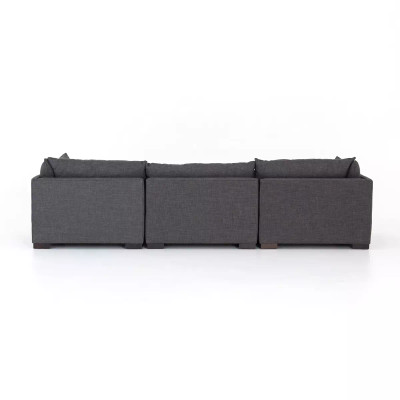 Four Hands Westwood 3 - Piece Sectional - Sofa - 117" - Bennett Charcoal