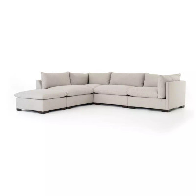 Four Hands Westwood 4 - Piece Sectional - Right Facing W/ Ottoman - Bennett Moon