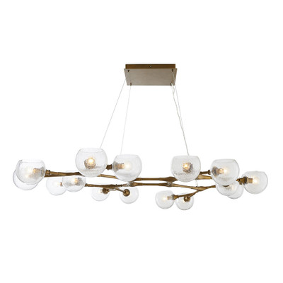 Arteriors Mahowald Fixed Chandelier - Antique Brass