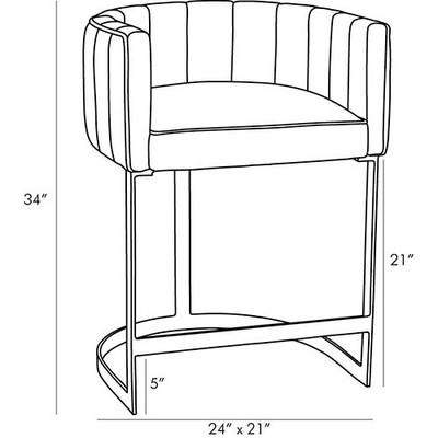 Arteriors Tatum Counter Stool