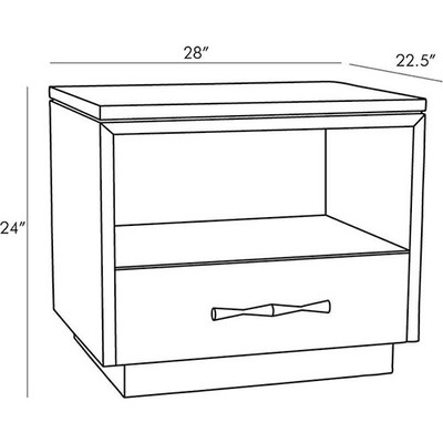 Arteriors Mallory Side Table - Ebony