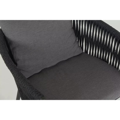 Four Hands Porto Outdoor Dining Chair - Charcoal
