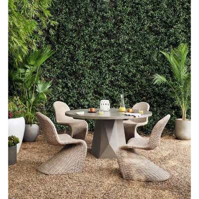 Four Hands Portia Outdoor Dining Chair - Vintage White