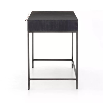 Four Hands Trey Modular Writing Desk - Black Wash Poplar