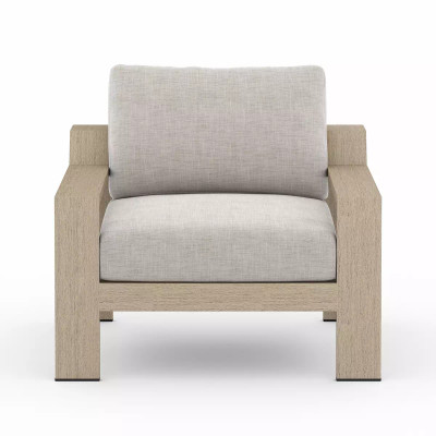 Four Hands Monterey Outdoor Chair - Stone Grey - Washed Brown