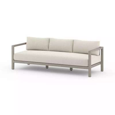 Four Hands Sonoma Outdoor Sofa, Weathered Grey - 88" - Faye Sand