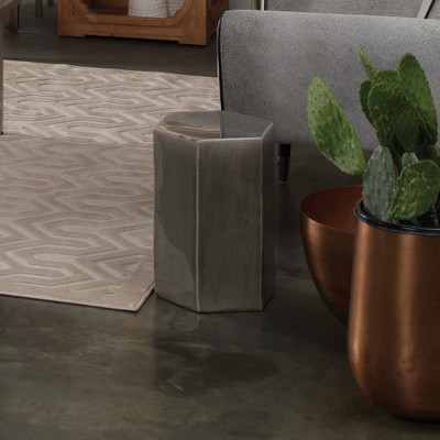 Jamie Young Porto Side Table - Large - Pistachio Ceramic