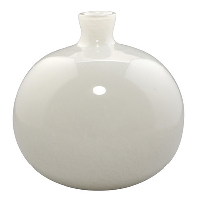 Jamie Young Minx Decorative Vases - Set of 2 - White Blown Glass