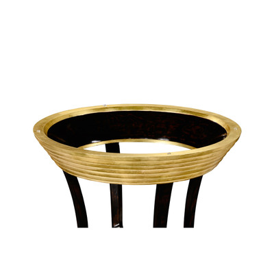Jonathan Charles Luxe Stepped Gilded Circular Side Table
