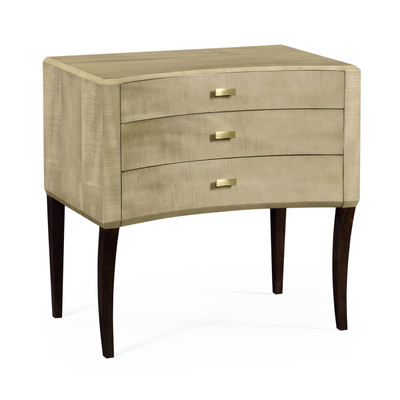 Jonathan Charles Opera Art Deco Curved Chest Of Drawers