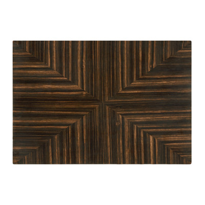 Jonathan Charles Soho Macassar Ebony Lamp Table With White Brass Detail