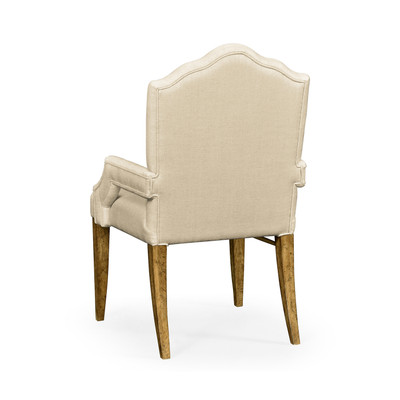 Jonathan Charles Sussex High Back Light Brown Chestnut Armchair, Upholstered In Mazo