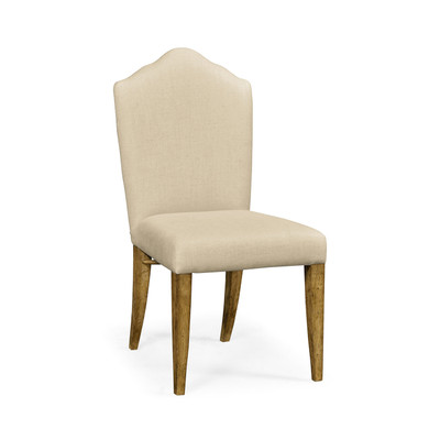 Jonathan Charles Sussex High Back Light Brown Chestnut Side Chair, Upholstered In Mazo