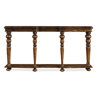 Jonathan Charles Artisan Rectangular Rustic Walnut Console