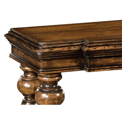 Jonathan Charles Artisan Rectangular Rustic Walnut Console