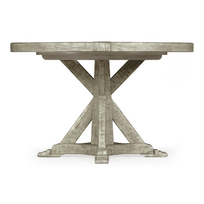 Jonathan Charles Casually Country 48" Rustic Grey Circular Dining Table