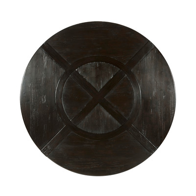 Jonathan Charles Casually Country 60" Dark Ale Round Dining Table With Inbuilt Lazy Susan